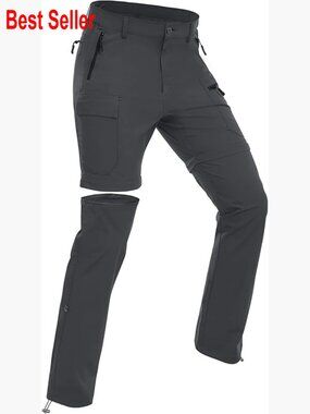 Nylon Spandex Convertible Zip-Off Quick-Dry Hiking Pants